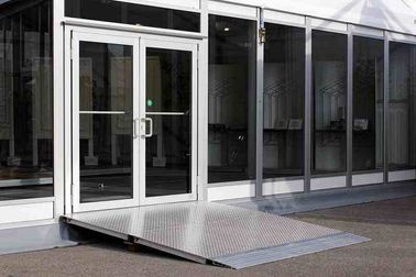 China Horizontal Aluminium Windows And Doors Single / Double Tempered Glazing supplier