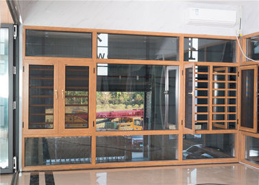 Yellow Overall Aluminium Windows And Doors Easy Clean Powder Coated Surface supplier