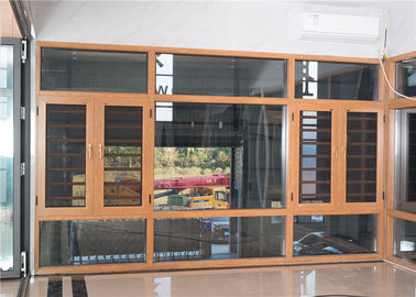 Yellow Overall Aluminium Windows And Doors Easy Clean Powder Coated Surface supplier
