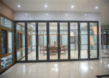 Office Floor Aluminium Frame Glass Window Gray Subframe Powder Coated supplier