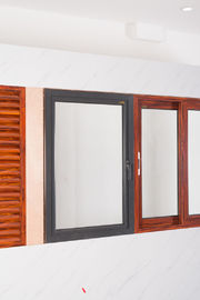 Commercial Glass Aluminium Windows Powder Coating Single Sided Grey Color supplier