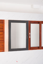 Commercial Glass Aluminium Windows Powder Coating Single Sided Grey Color supplier