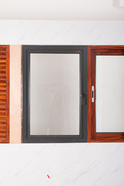 Commercial Glass Aluminium Windows Powder Coating Single Sided Grey Color supplier