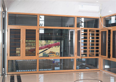 Anodizing Aluminium Frame Fixed Glass Window And Doors Air Proof Flush Design supplier
