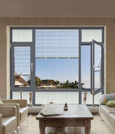 Noise Insulation Aluminium Casement Window 1.2mm - 2.0mm Profile Thickness supplier