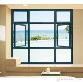Horizontal Aluminium Casement Window Corrosion Resistance Powder Coating supplier