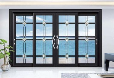 High Performance Aluminum Frame Glass Door 1.6mm Basic Wall Thickness supplier