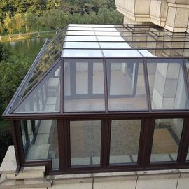 Sunroof Aluminium Sunroom Free Standing For Winter Garden / Glass House supplier