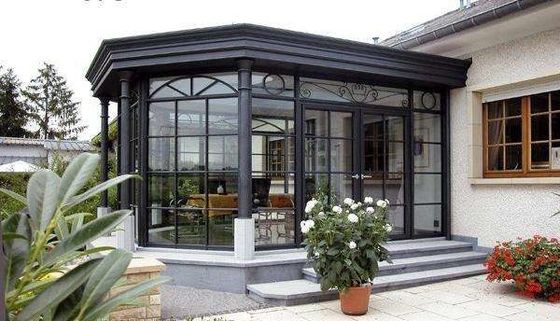 Kustom Musim Dingin Taman Aluminium Sunroom Rumah Kaca Luar Desain Modern