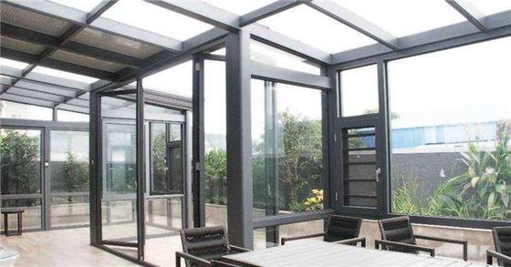 Komercyjny aluminiowy sunroom, aluminiowy dom ze szkła do miejsca rekreacyjnego
